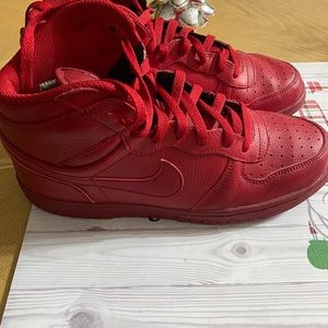 Nike Red sneakers size 8 Men previously used.